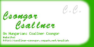 csongor csallner business card